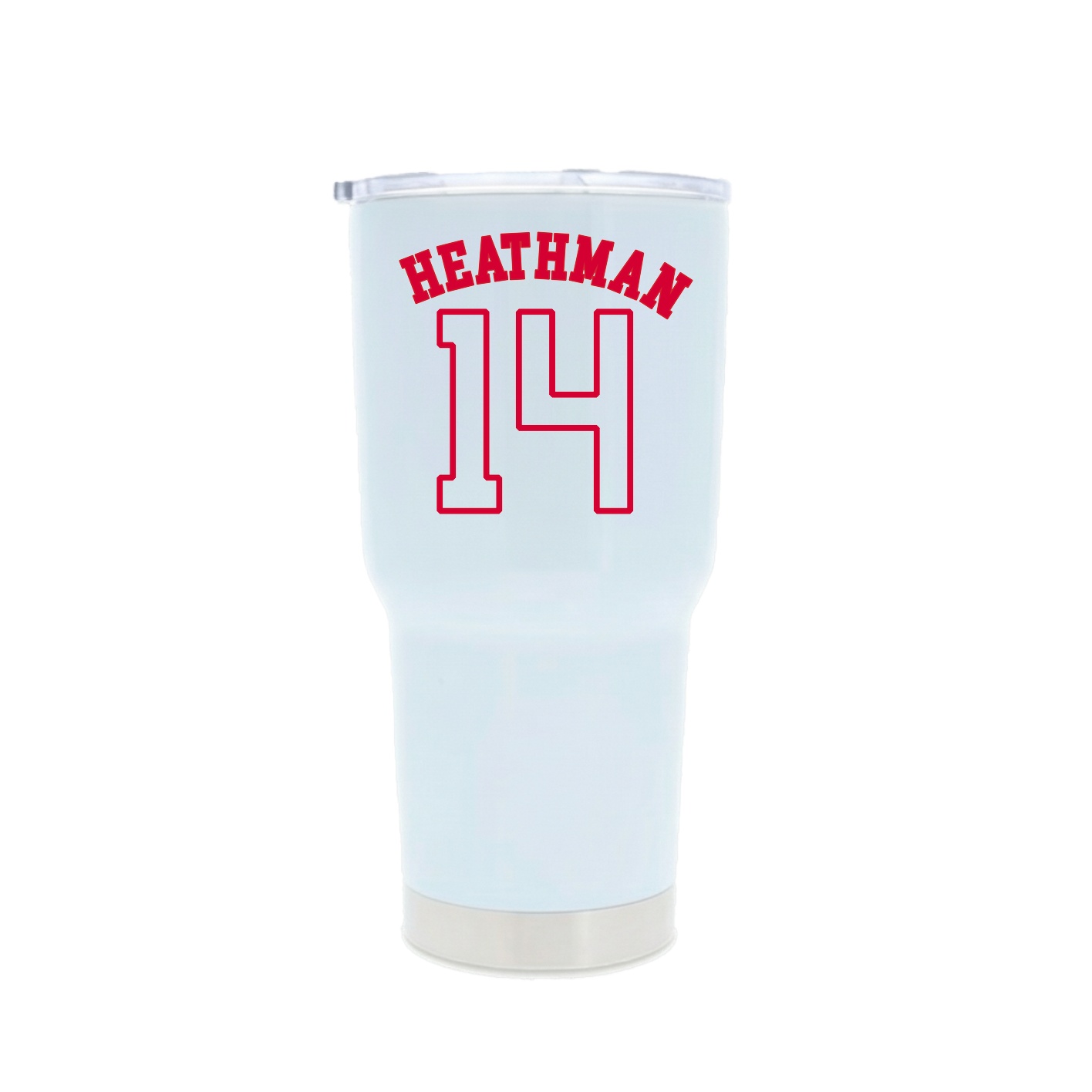 30oz Stainless Steel Tumbler — Shirsey Arch in White