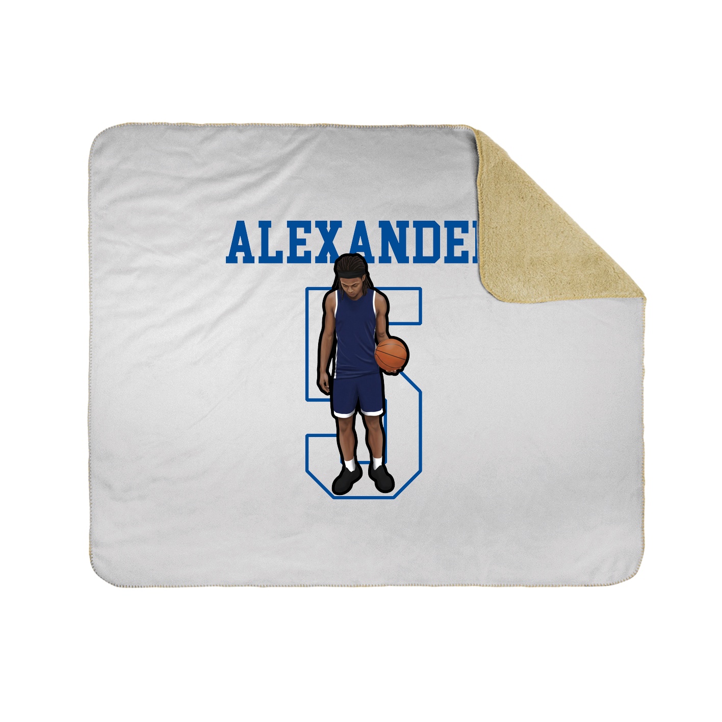 50x60 Sherpa Lined Throw Blanket