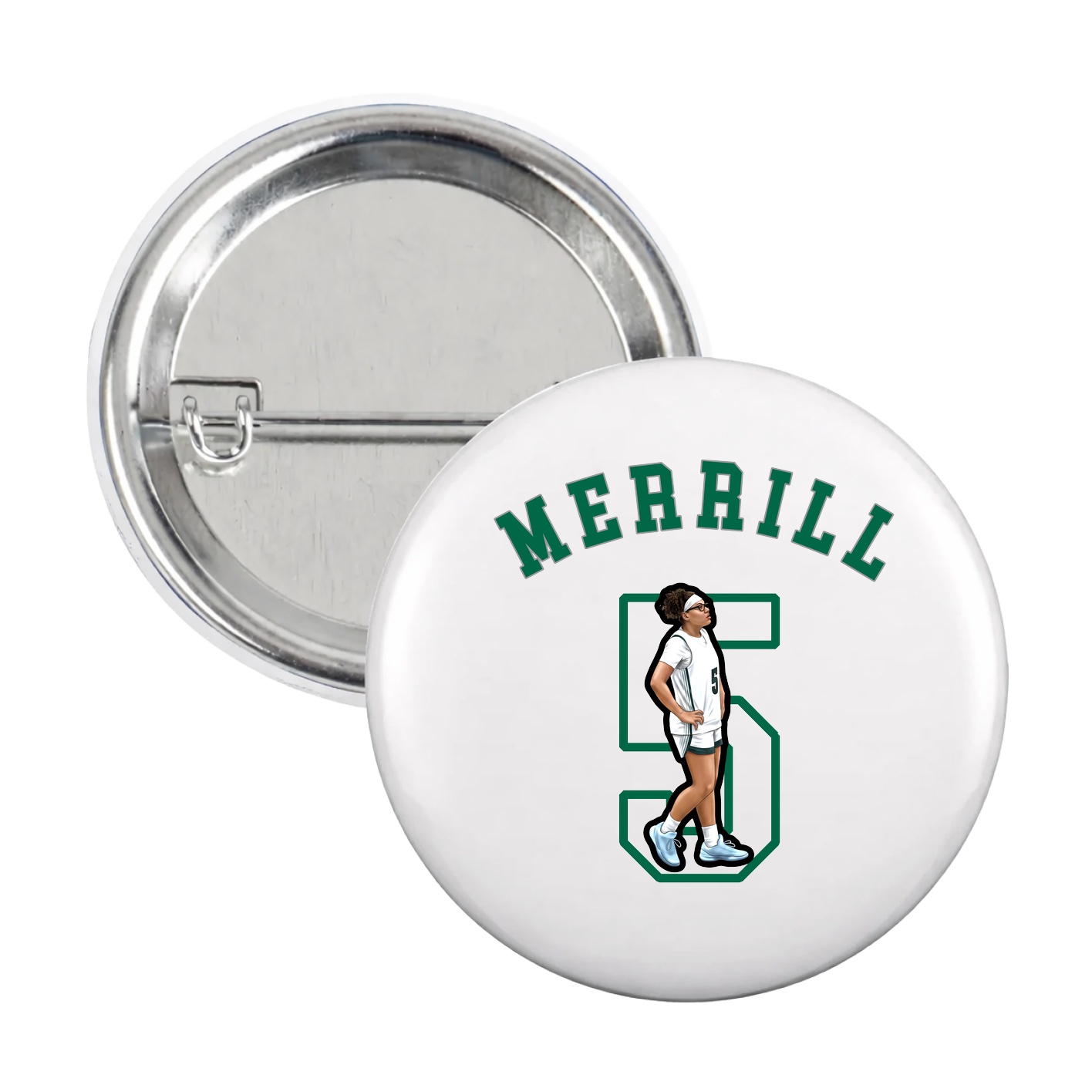 Game Day Button — Shirsey Arch in White