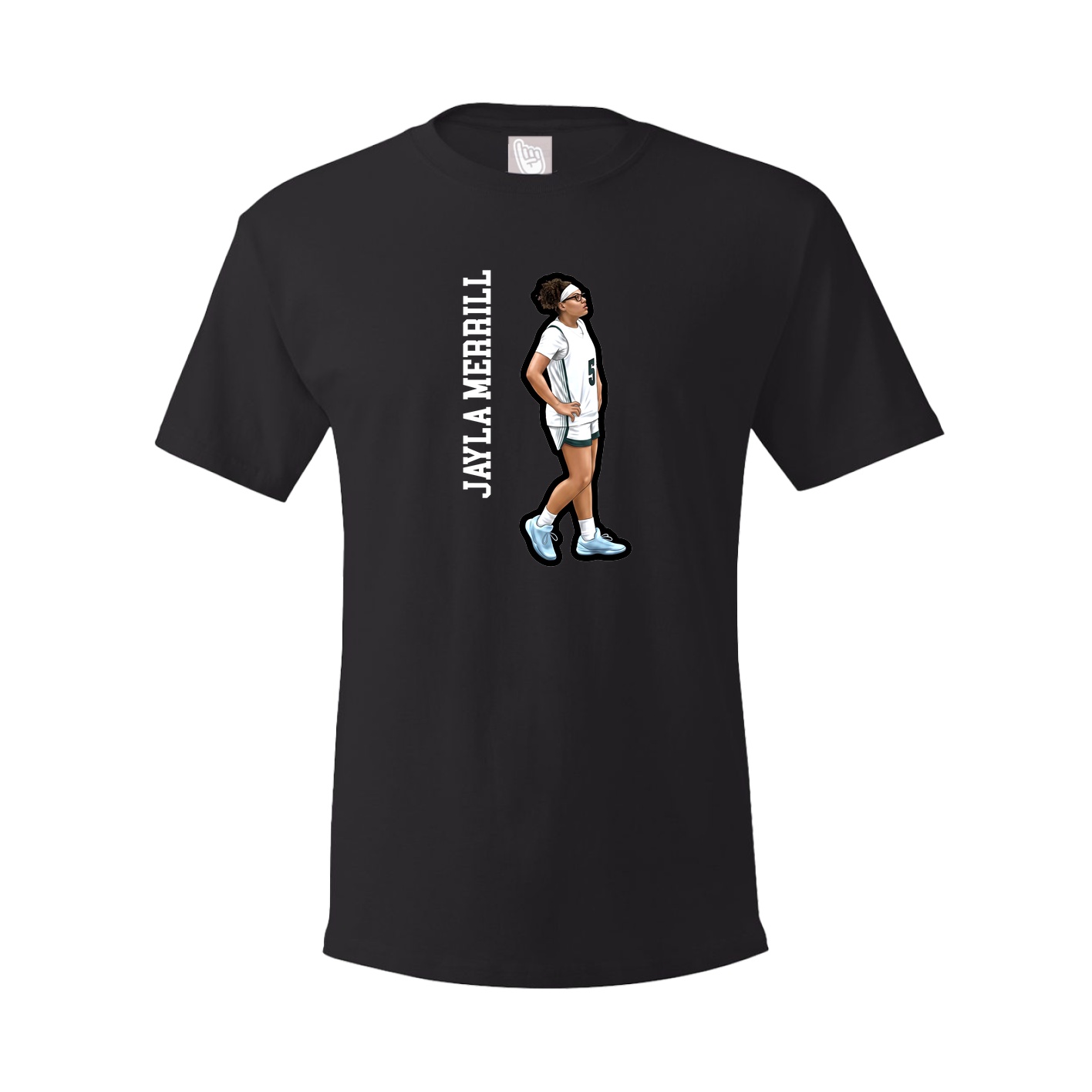 Tee — Name Vertical in Black