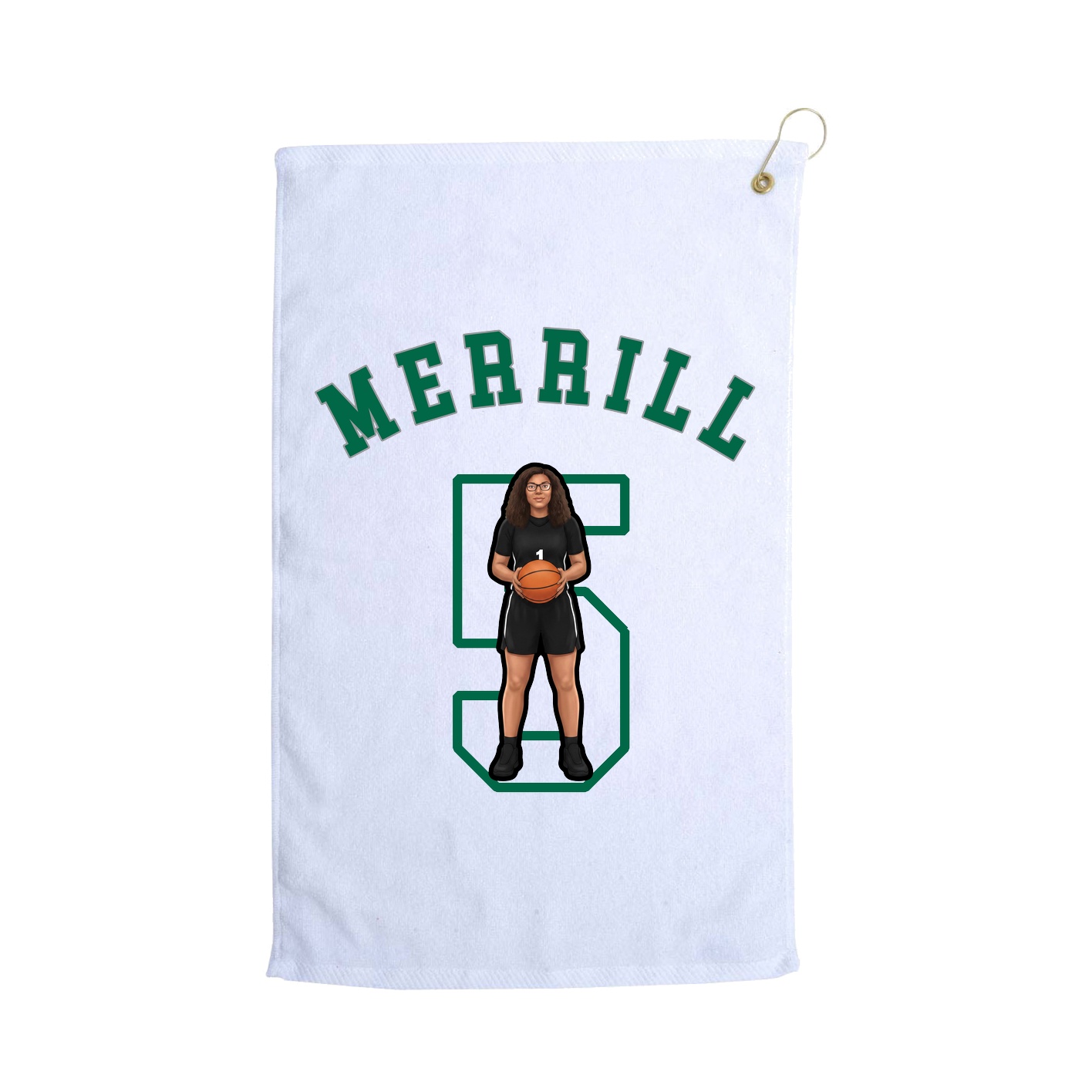 Golf Towel — Shirsey Arch in White