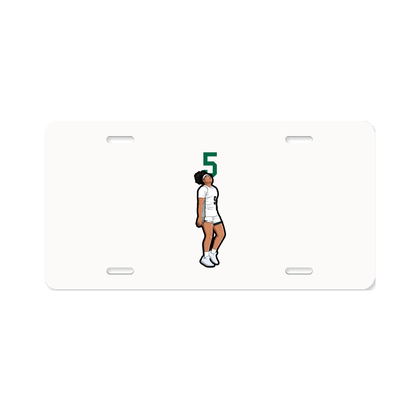License Plate — Number Top in Classic