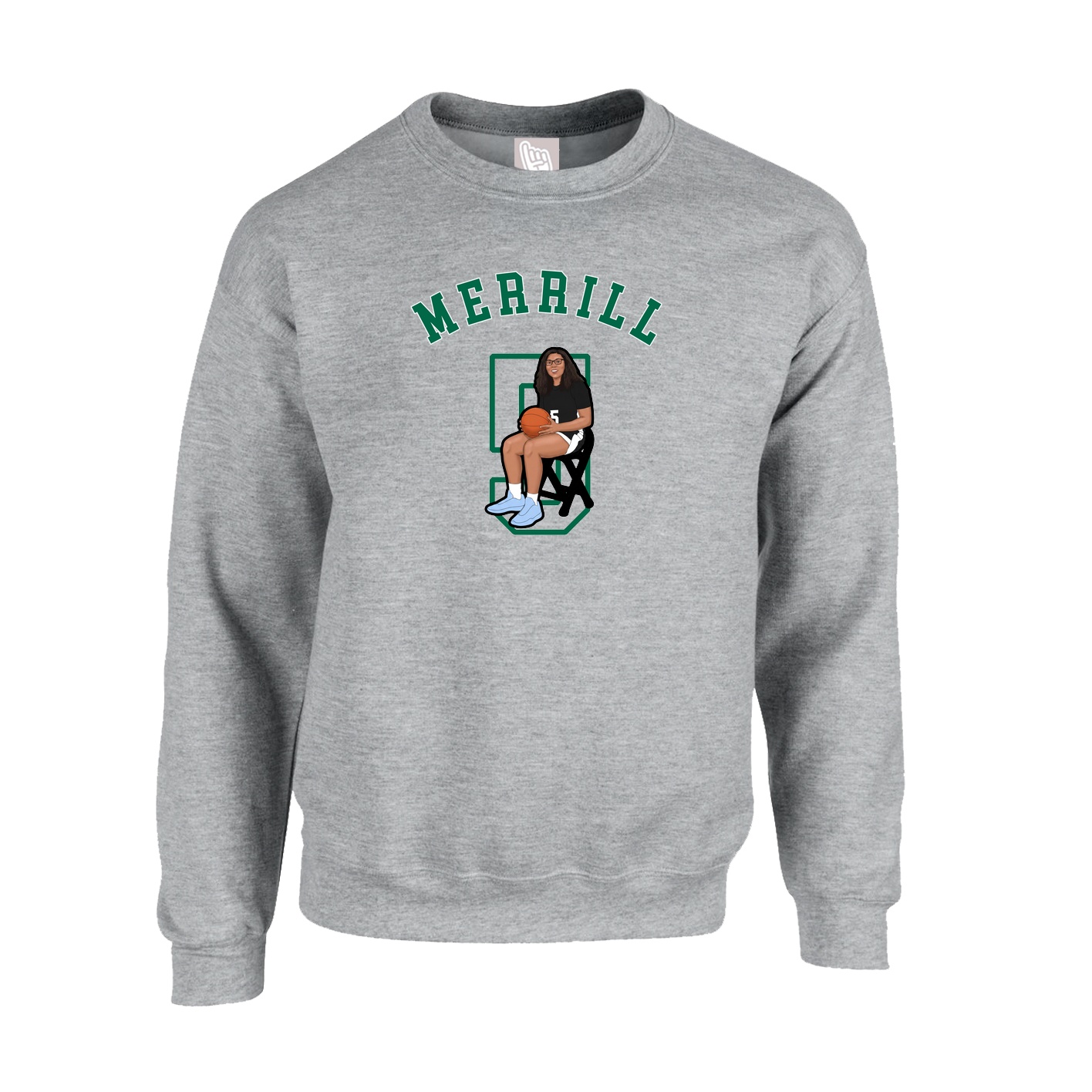 Fleece Crew — Shirsey Arch in Grey