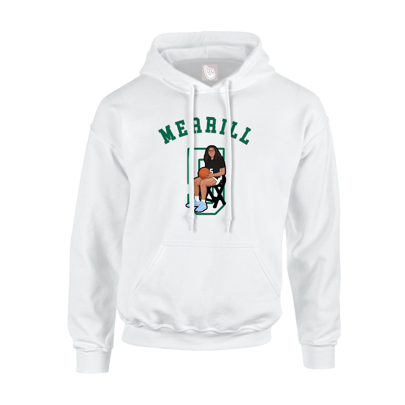 Youth Hoodie — Shirsey Arch in White