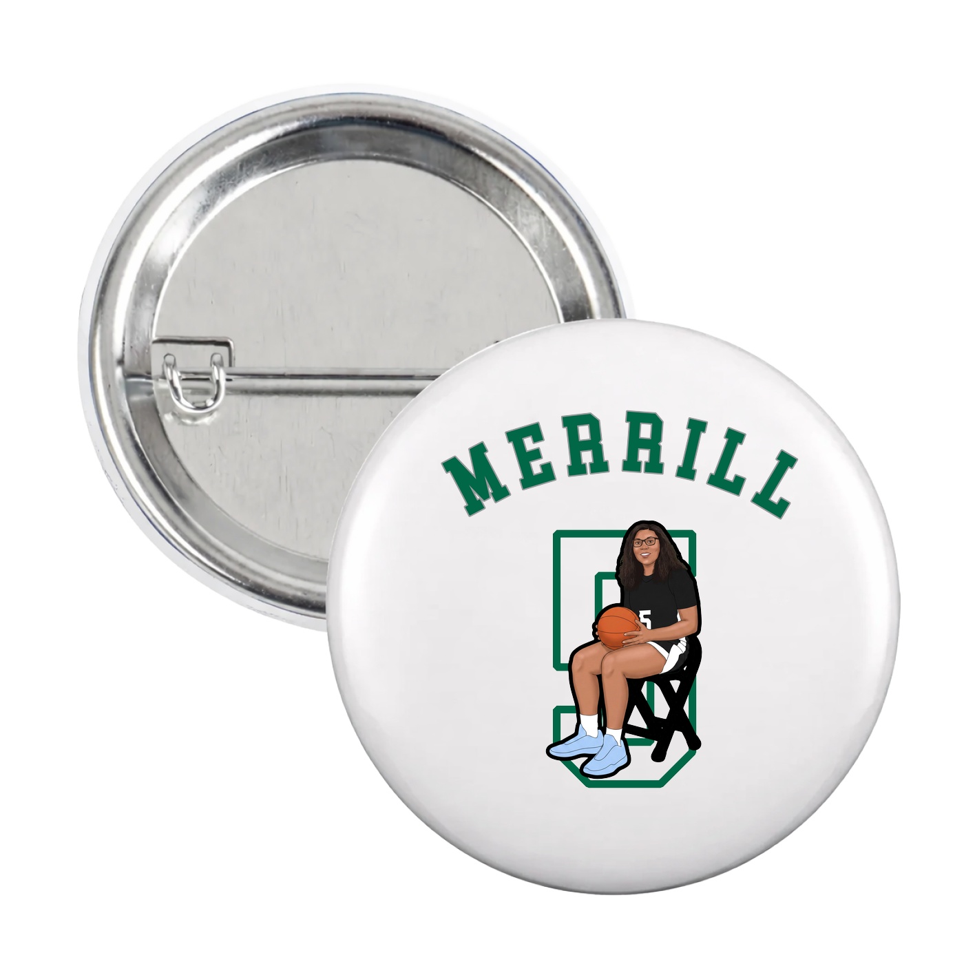 Game Day Button — Shirsey Arch in White