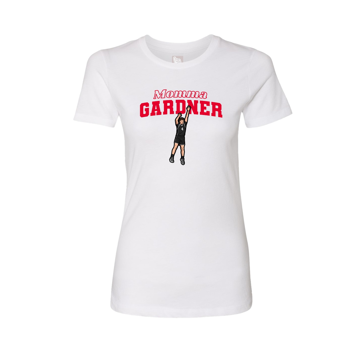 Womens Tee — Mothers Day Block in White