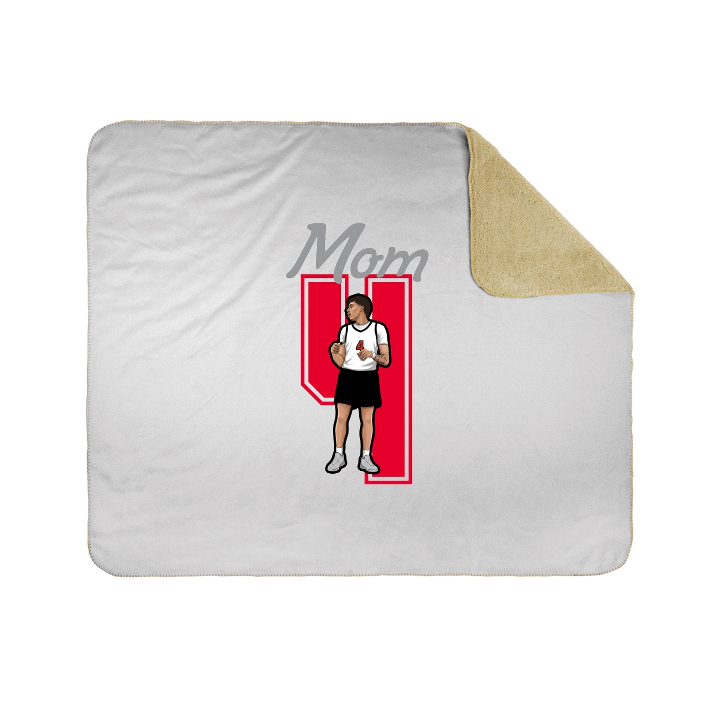 Throw Blanket — Mothers Day Shirsey in White
