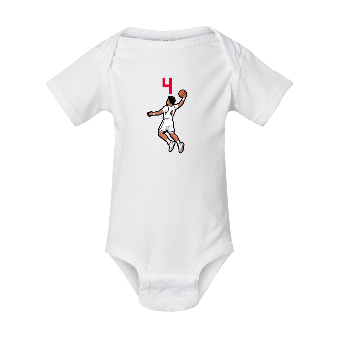 Baby Onesie — Number Top in White