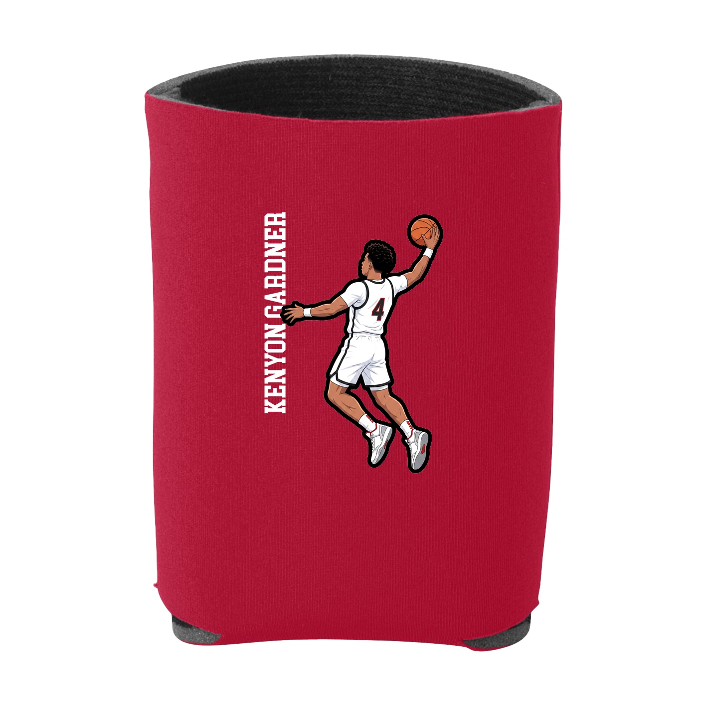Can Holder — Name Vertical in Red