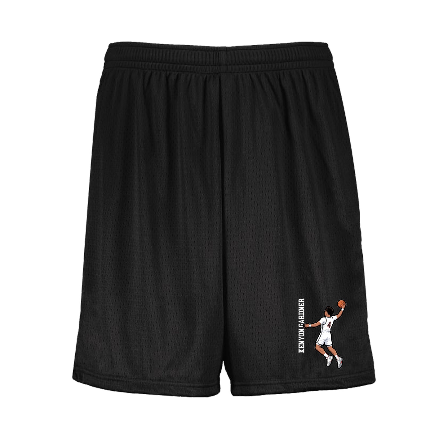 Shorts — Name Vertical in Black