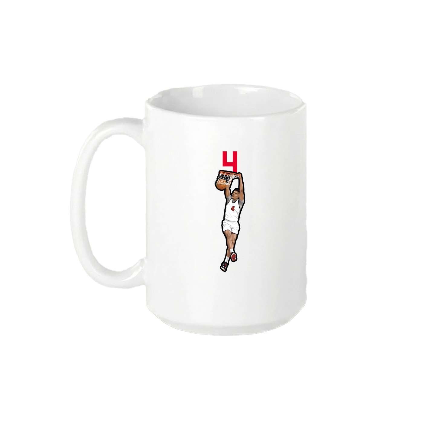 15oz Coffee Mug — Number Top in White