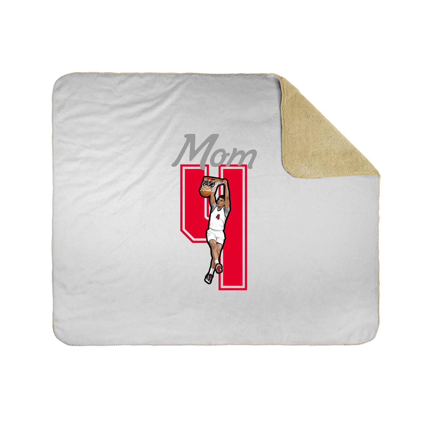Throw Blanket — Mothers Day Shirsey in White