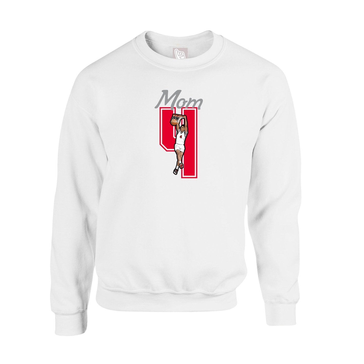 Fleece Crew — Mothers Day Shirsey in White
