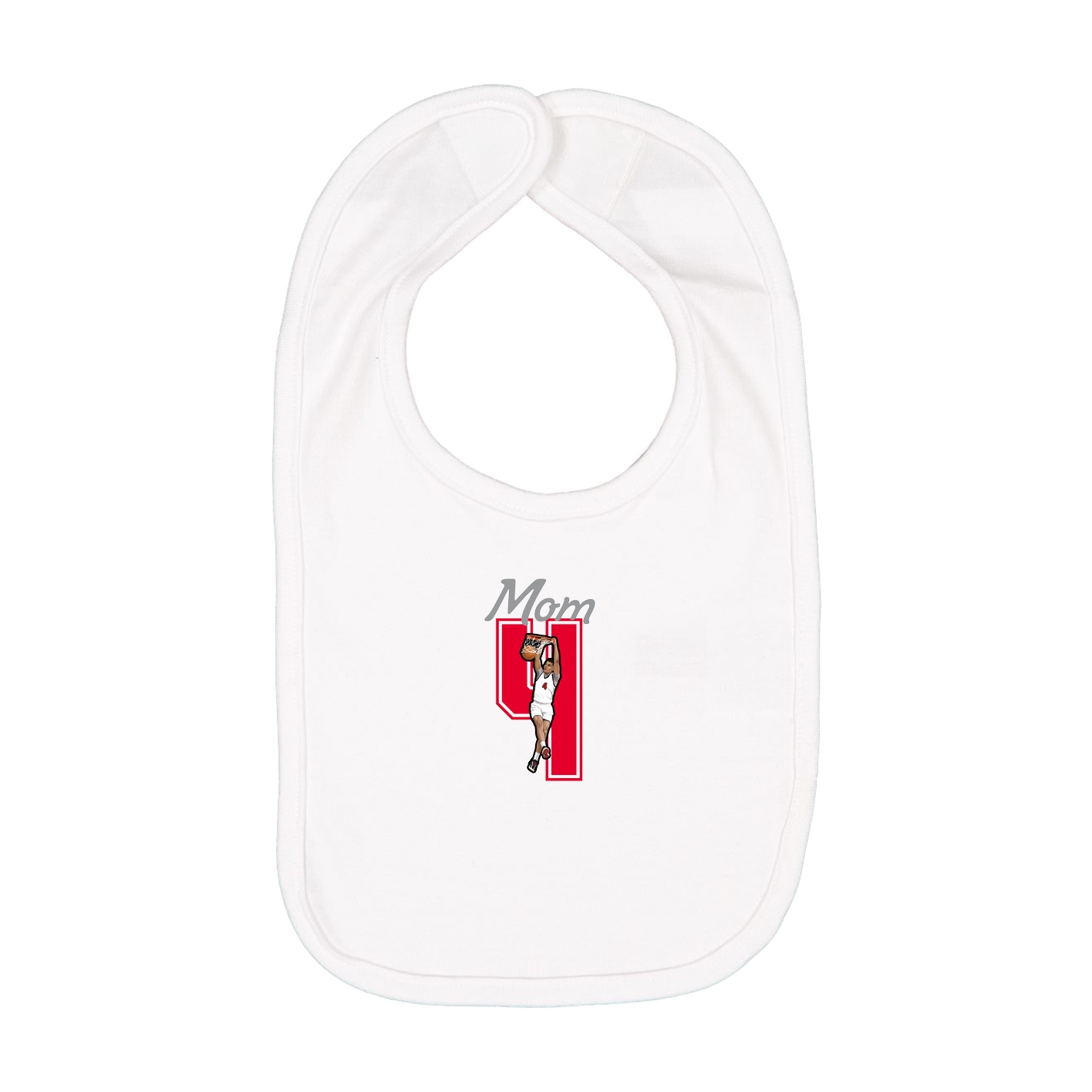 Infant Bib — Mothers Day Shirsey in White