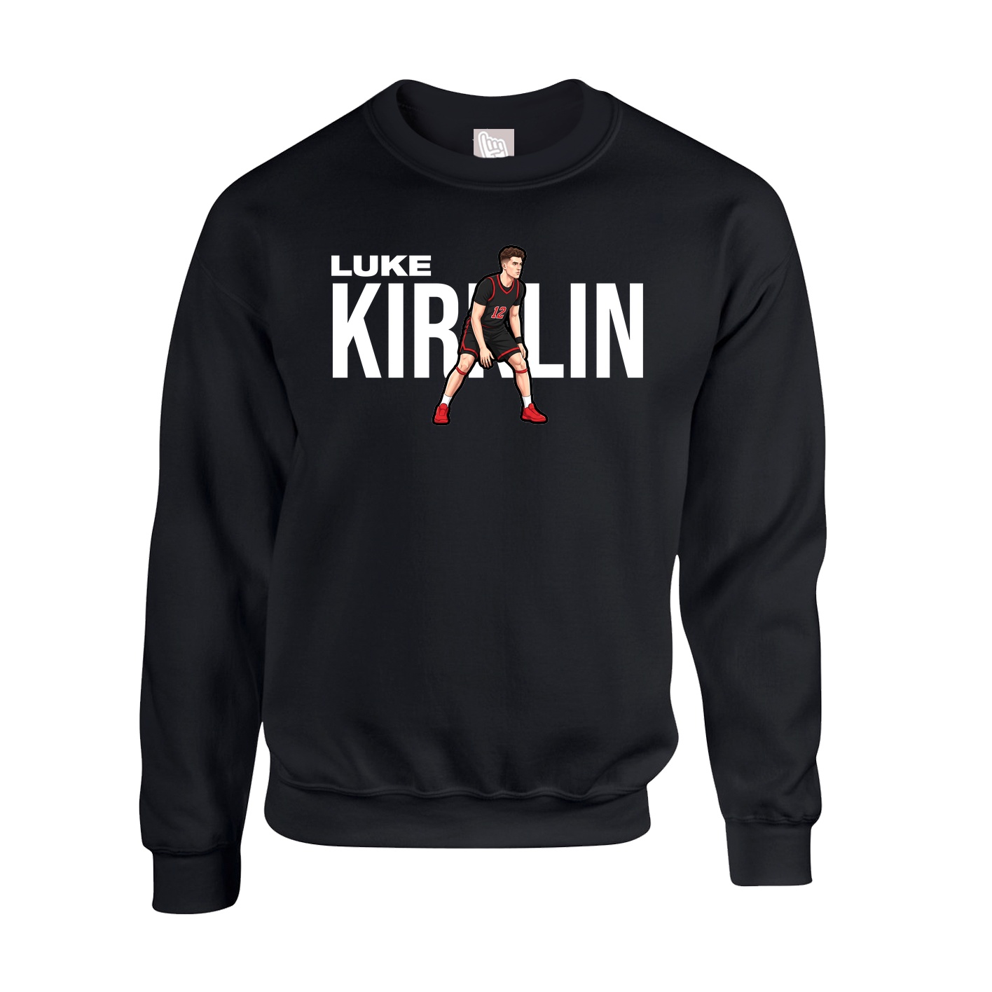 Fleece Crew — Player Name in Black