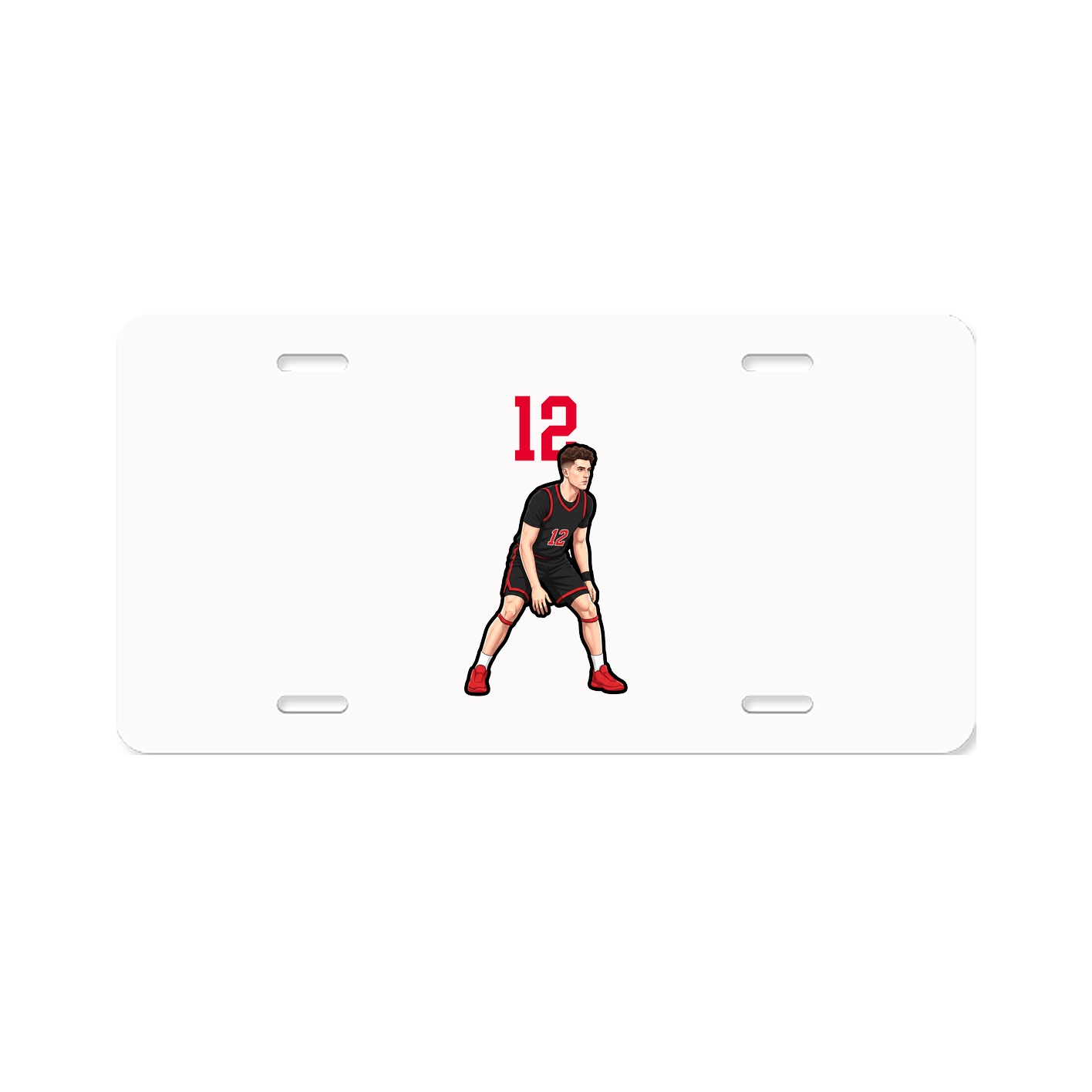 License Plate — Number Top in Classic