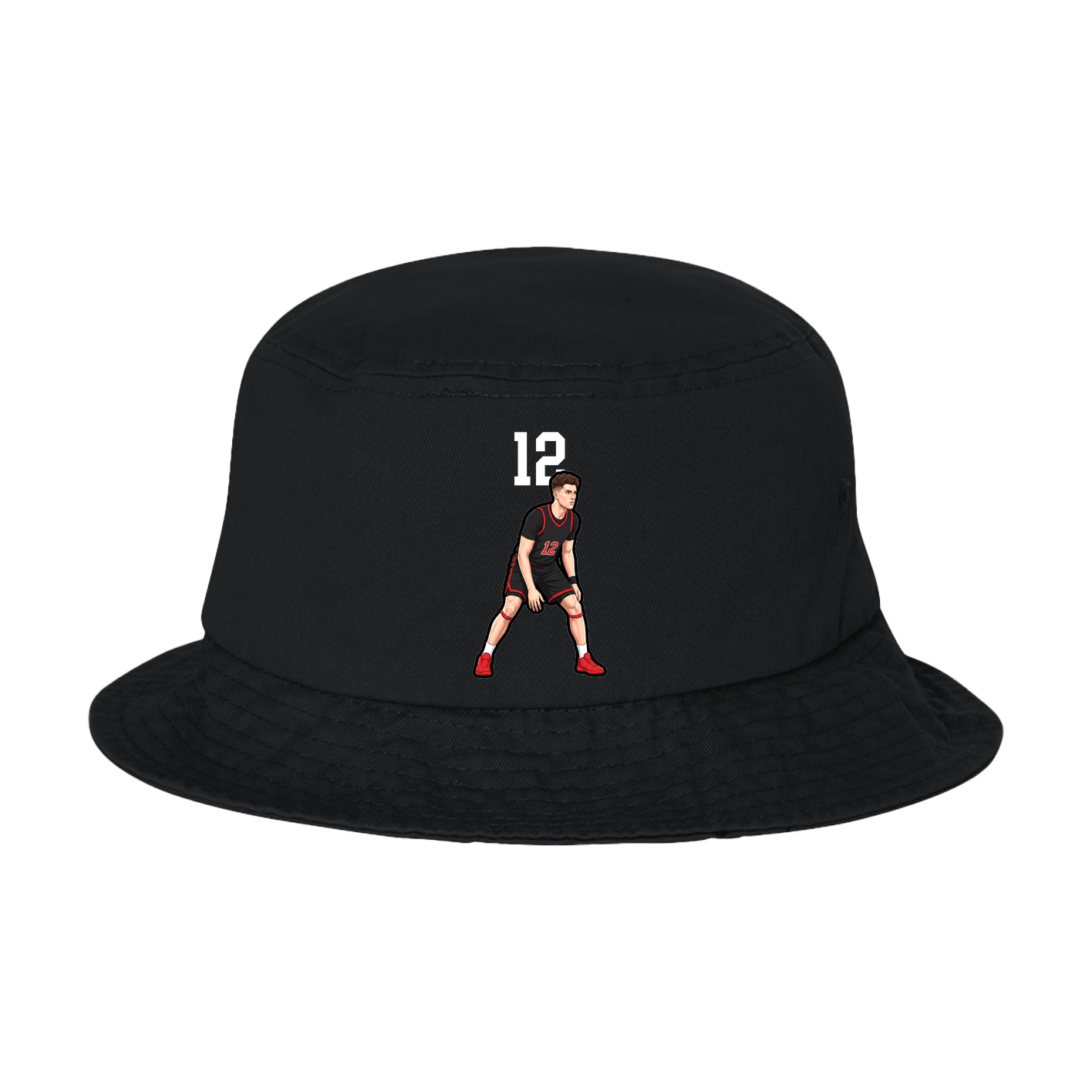 Bucket Cap — Number Top in Black