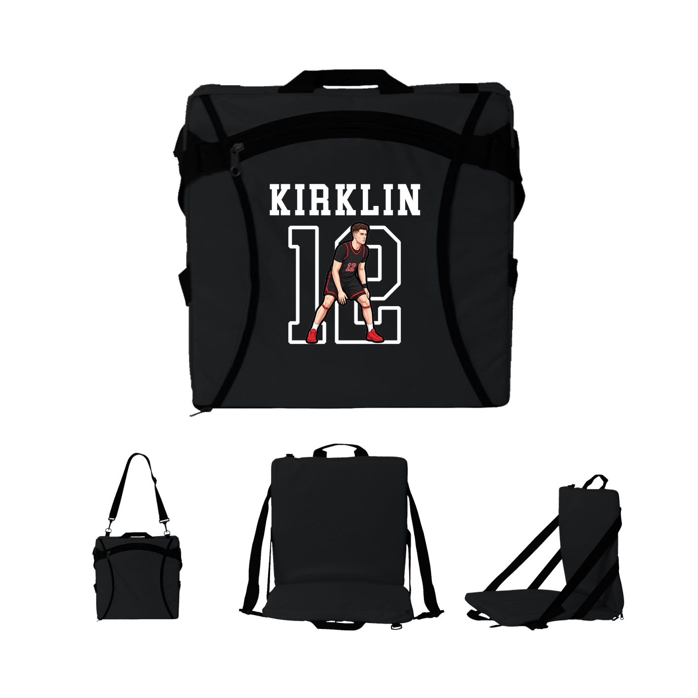 Folding Stadium Seat — Shirsey in Black