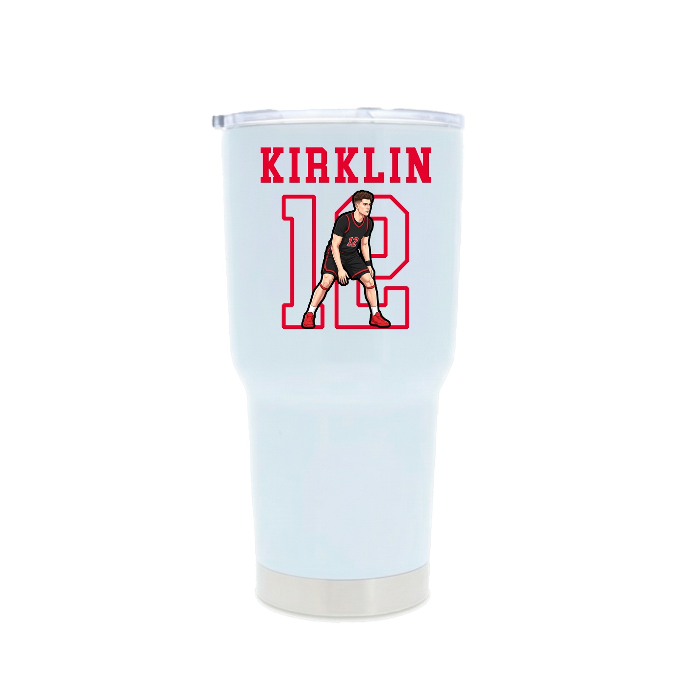 30oz Stainless Steel Tumbler — Shirsey in White