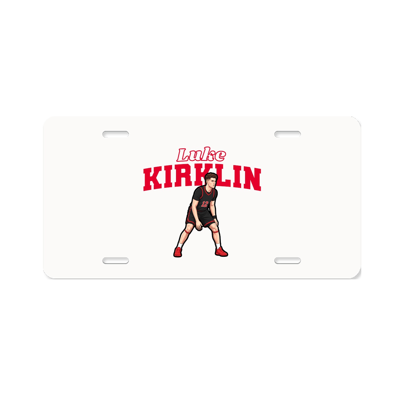 License Plate — Name Arch in Classic