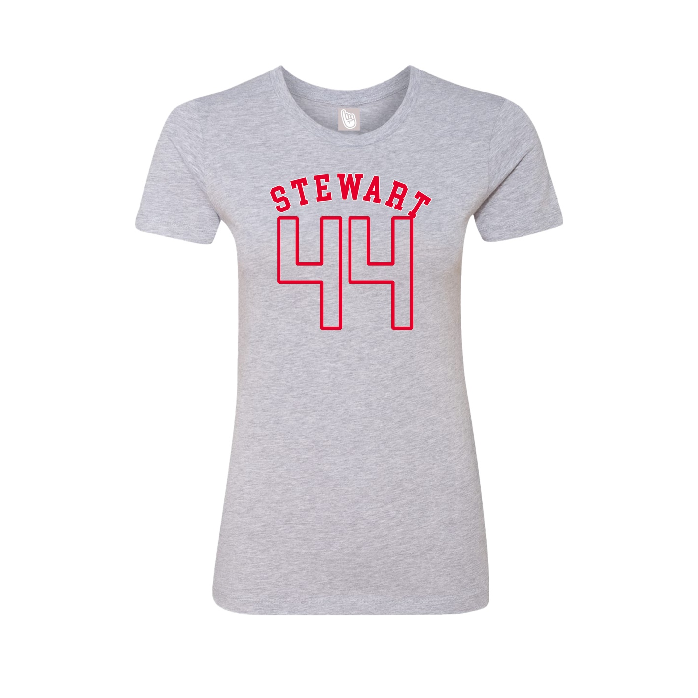 Fitted Women's Tee — Shirsey Arch in Grey