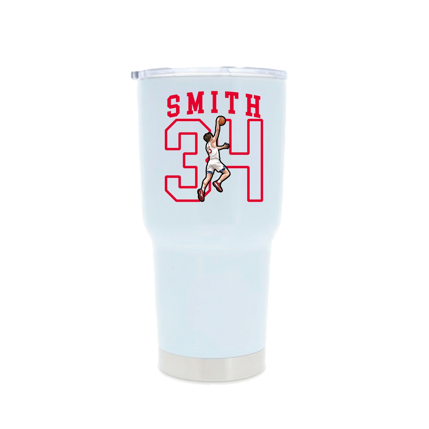 30oz Stainless Steel Tumbler — Shirsey in White