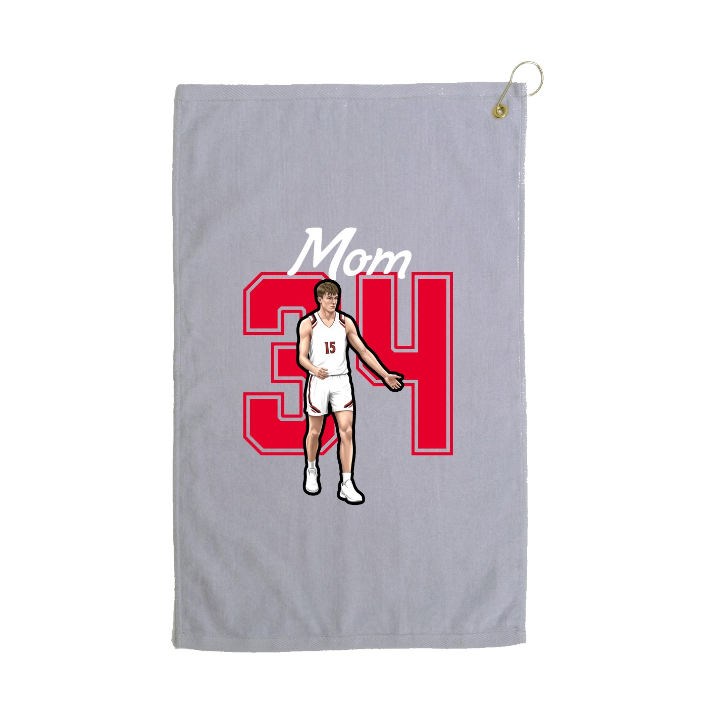 Golf Towel — Mothers Day Shirsey in Grey