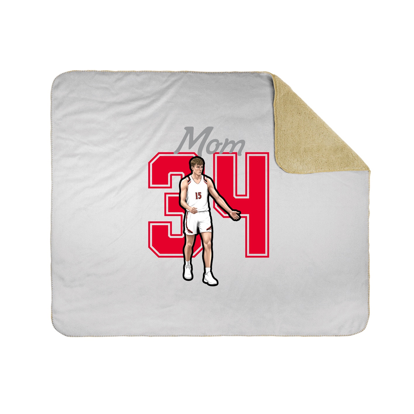 Throw Blanket — Mothers Day Shirsey in White