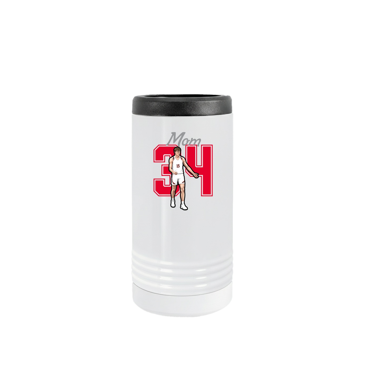 Slim Beverage Holder — Mothers Day Shirsey in White