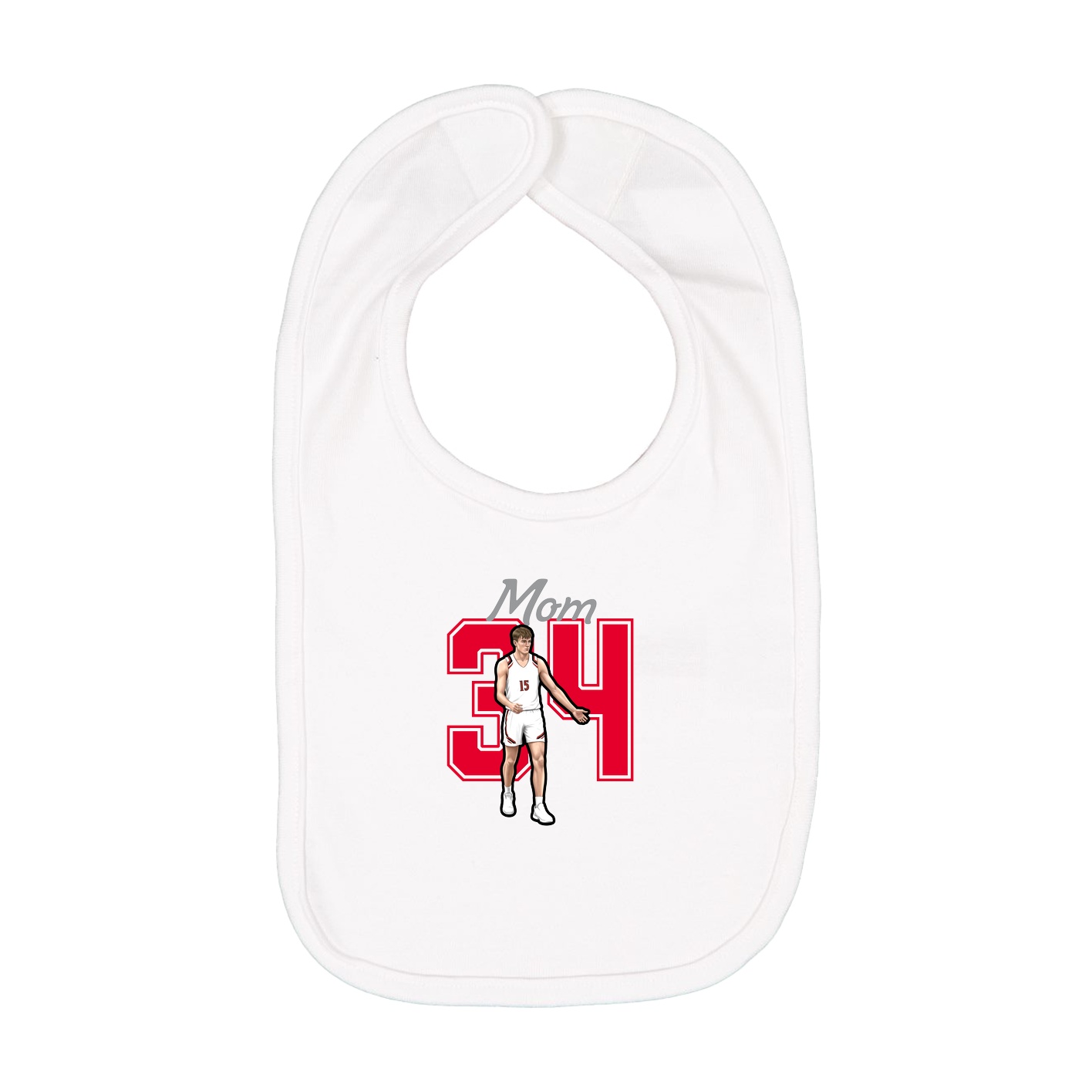 Infant Bib — Mothers Day Shirsey in White