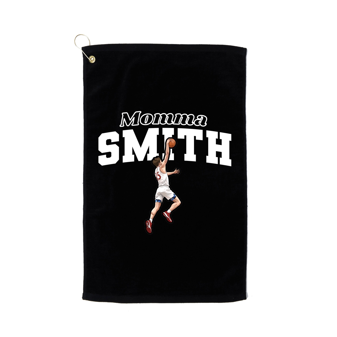 Golf Towel — Mothers Day Block in Black