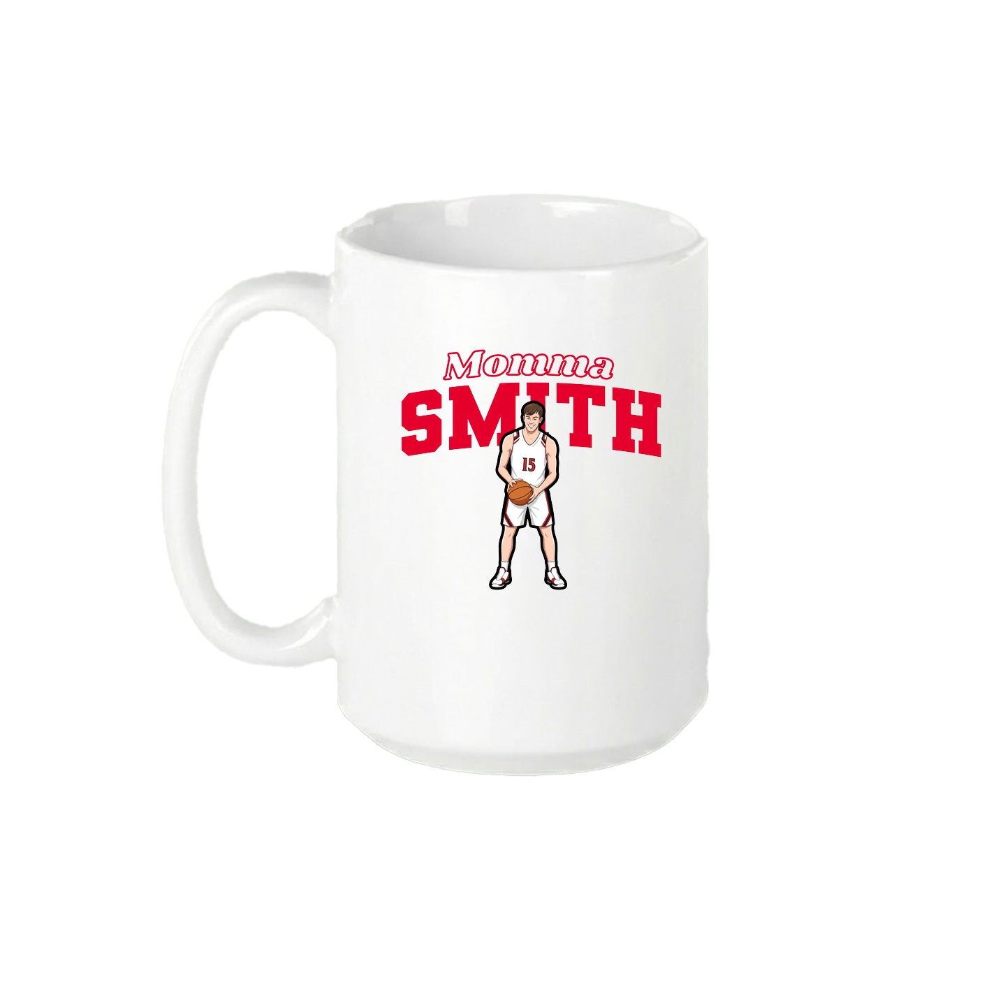 15oz Coffee Mug — Mothers Day Block in White