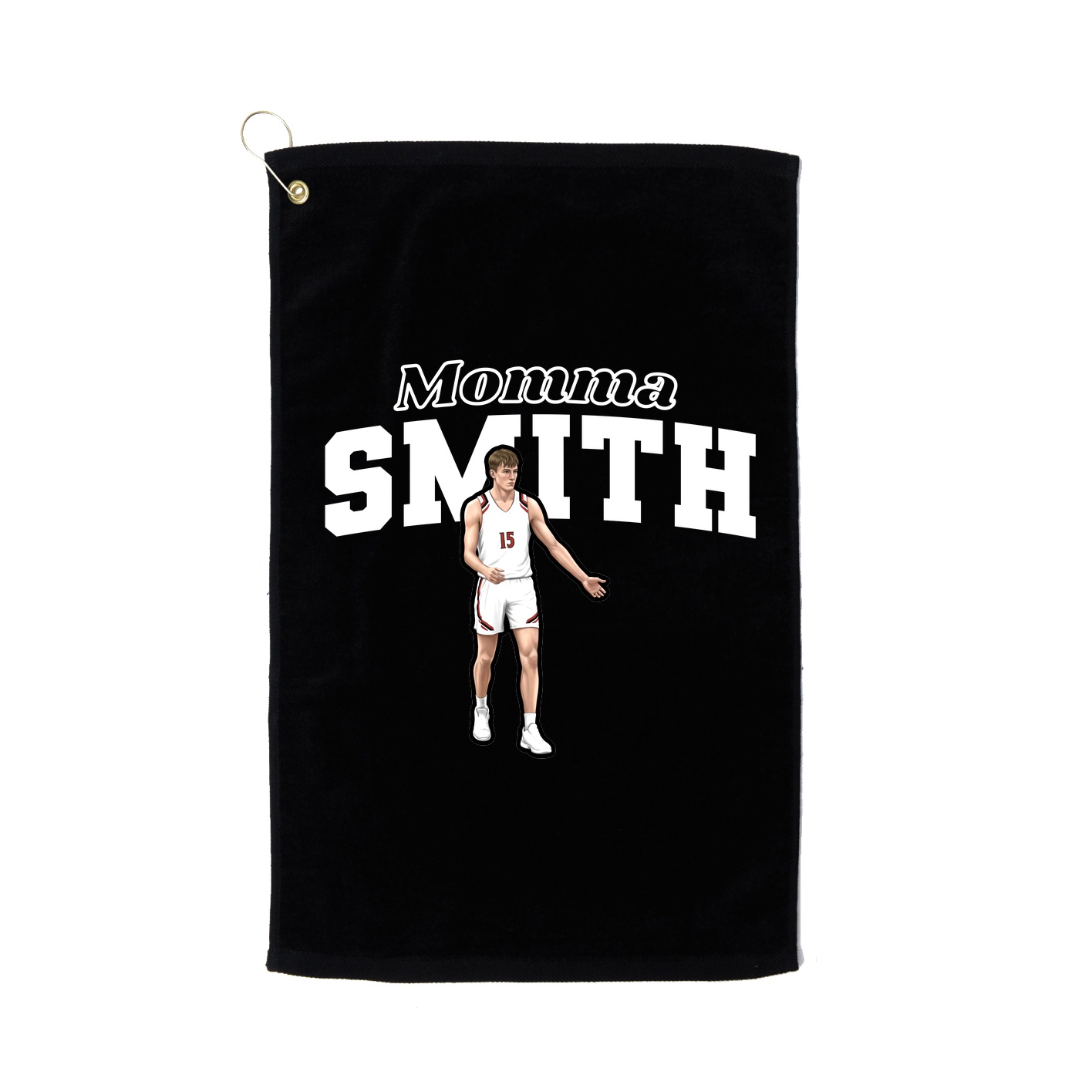 Golf Towel — Mothers Day Block in Black