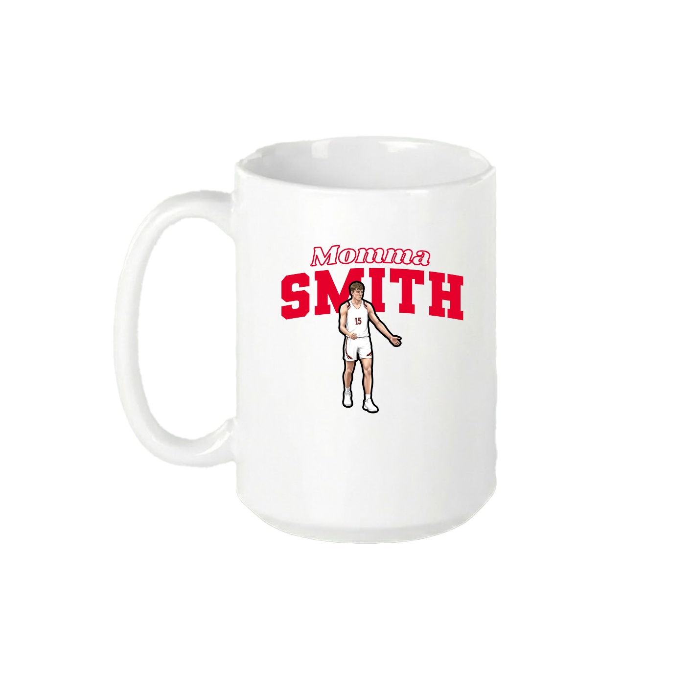 15oz Coffee Mug — Mothers Day Block in White