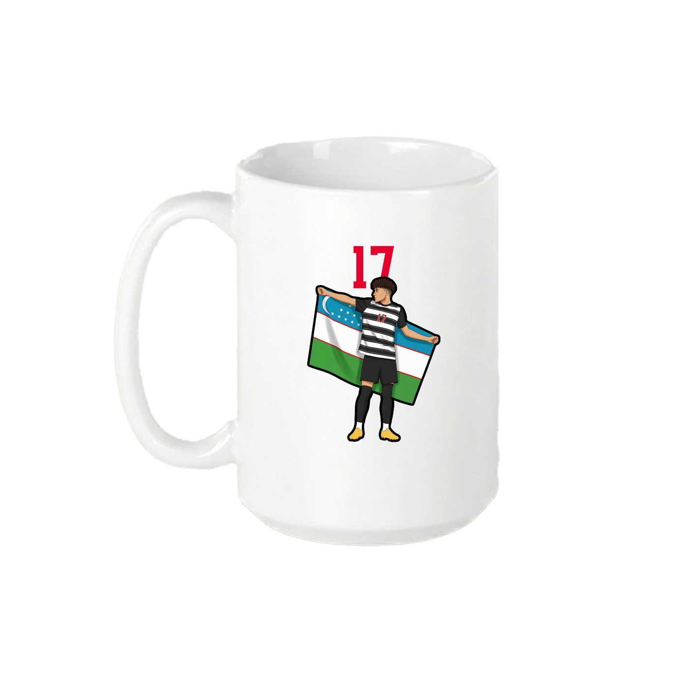 15oz Coffee Mug — Number Top in White