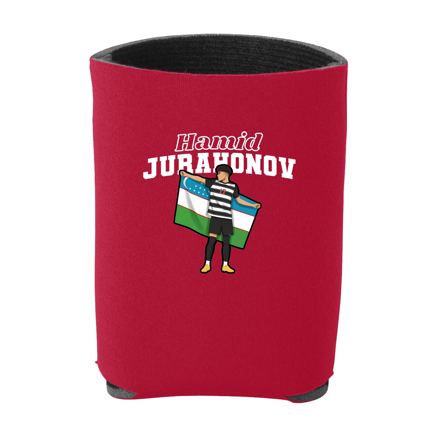 Can Holder — Name Arch in Red
