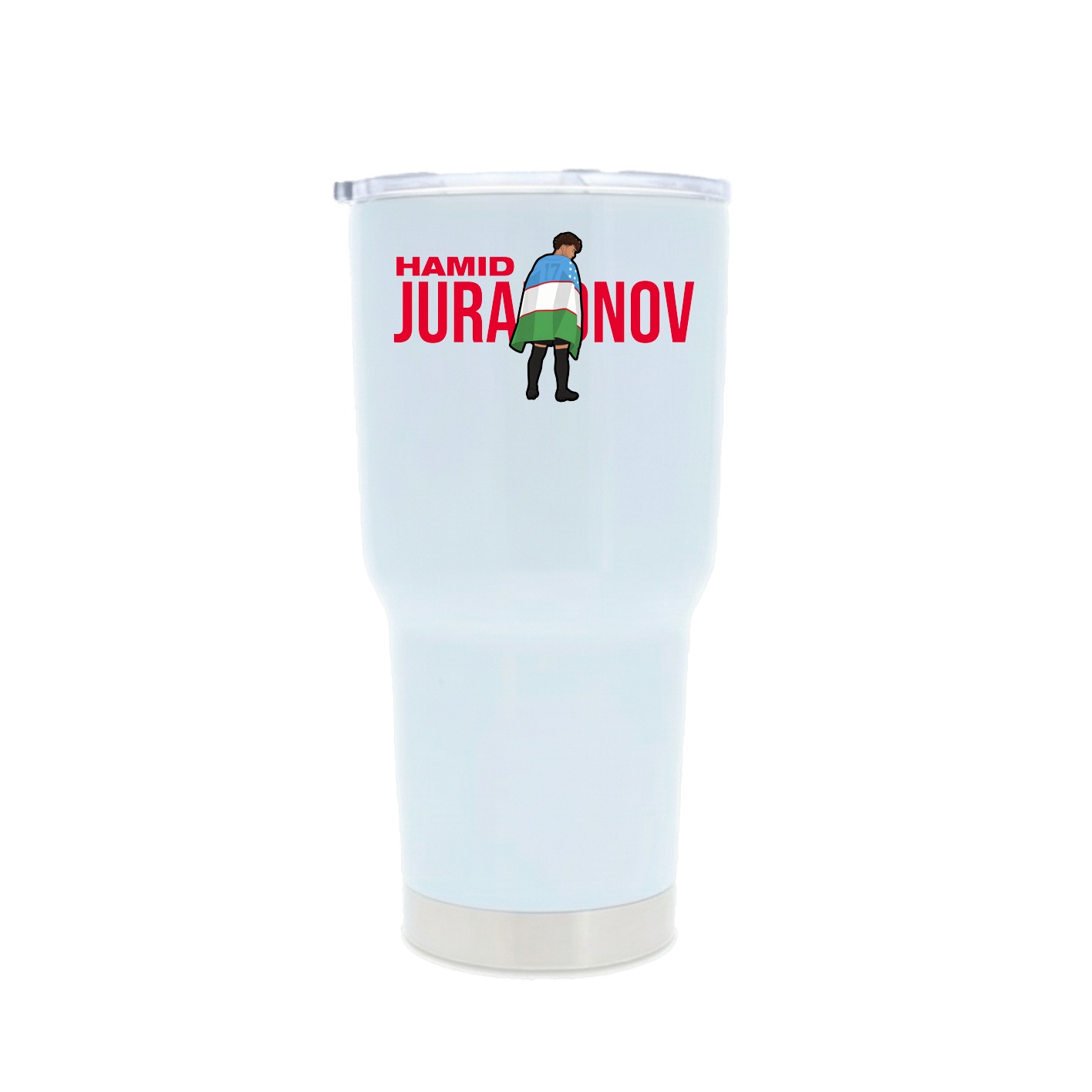 30oz Stainless Steel Tumbler — Player Name in White