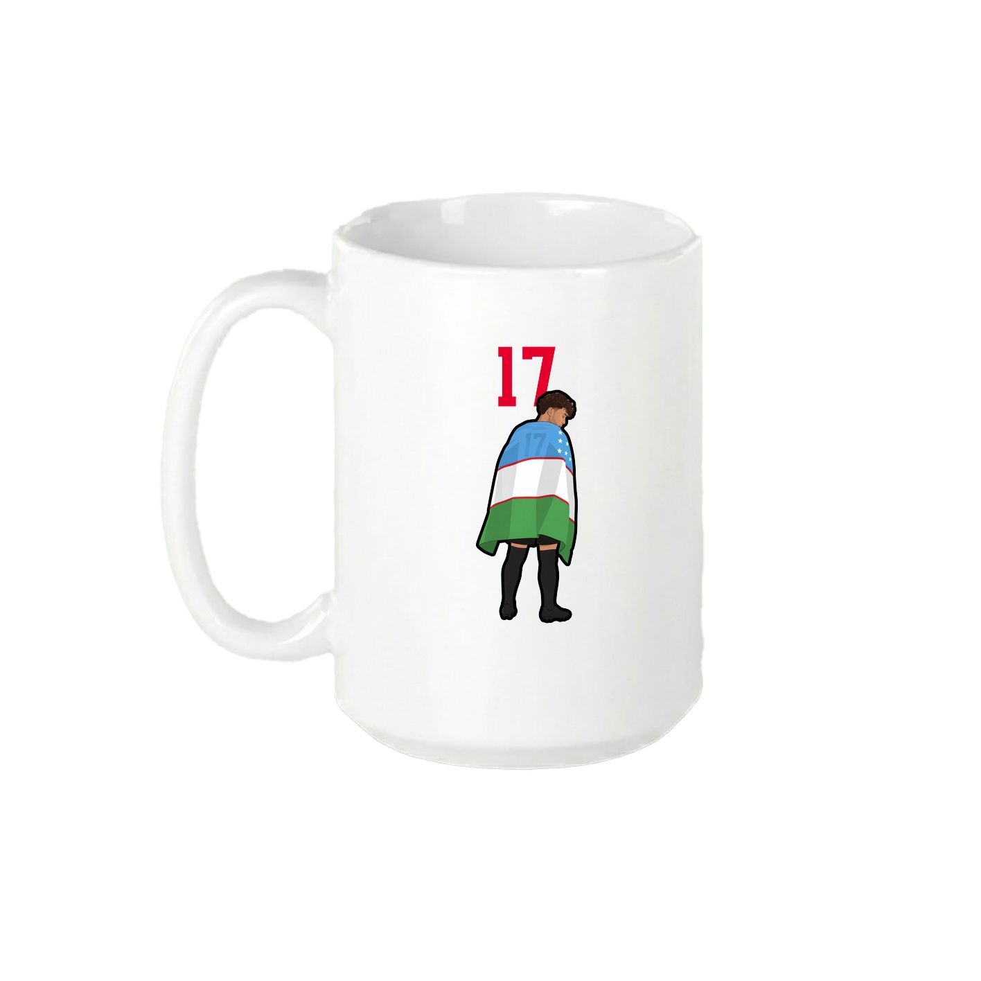 15oz Coffee Mug — Number Top in White