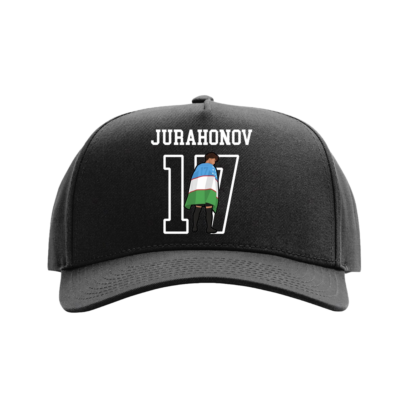Full Fabric Five-Panel Champ Cap — Shirsey in Black