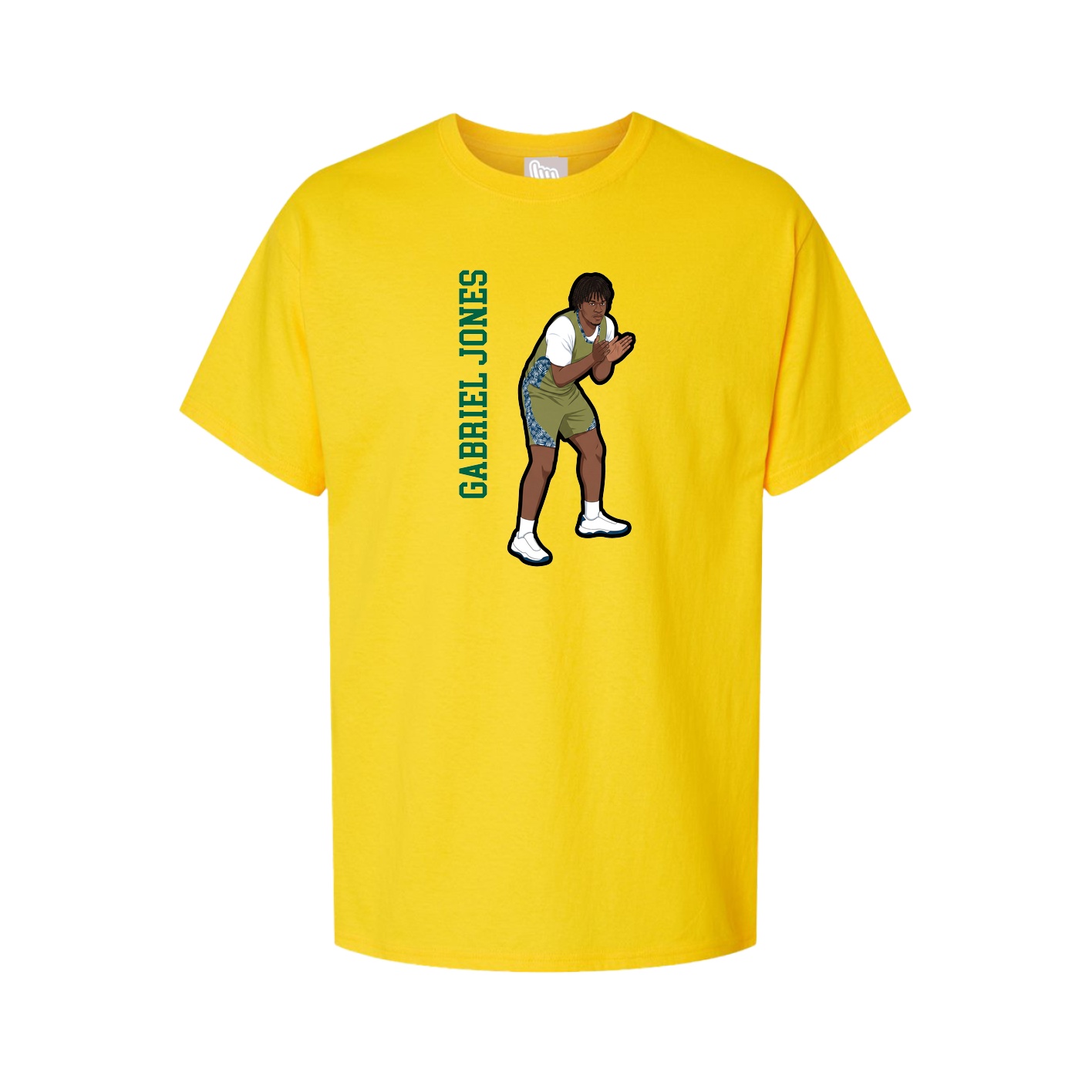 Tee — Name Vertical in Gold