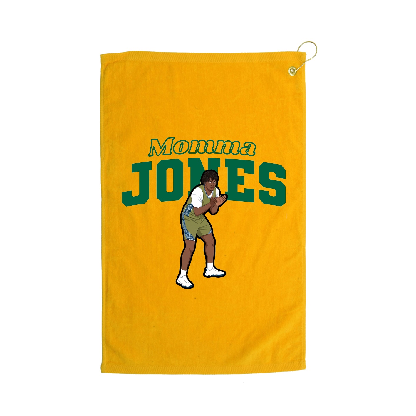 Golf Towel — Mothers Day Block in Gold