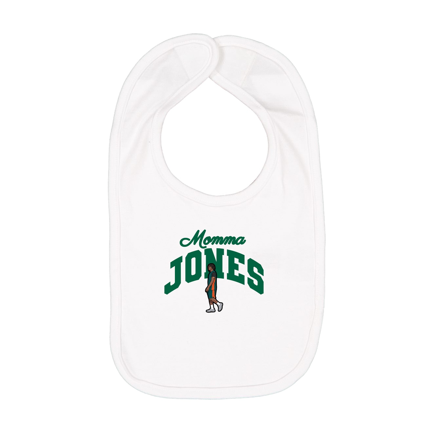 Infant Bib — Mothers Day Arch in White