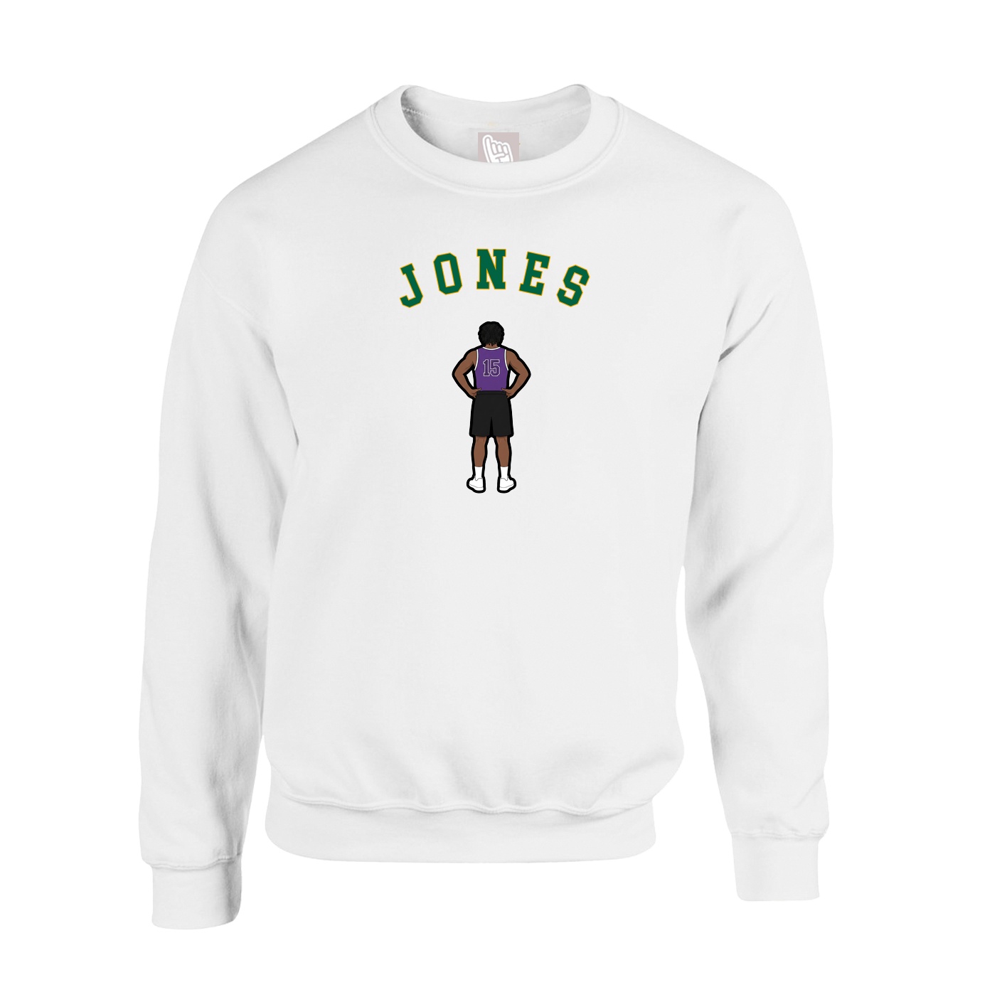Fleece Crew — Shirsey Arch in White