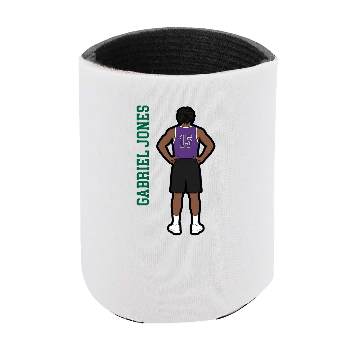 Can Holder — Name Vertical in White