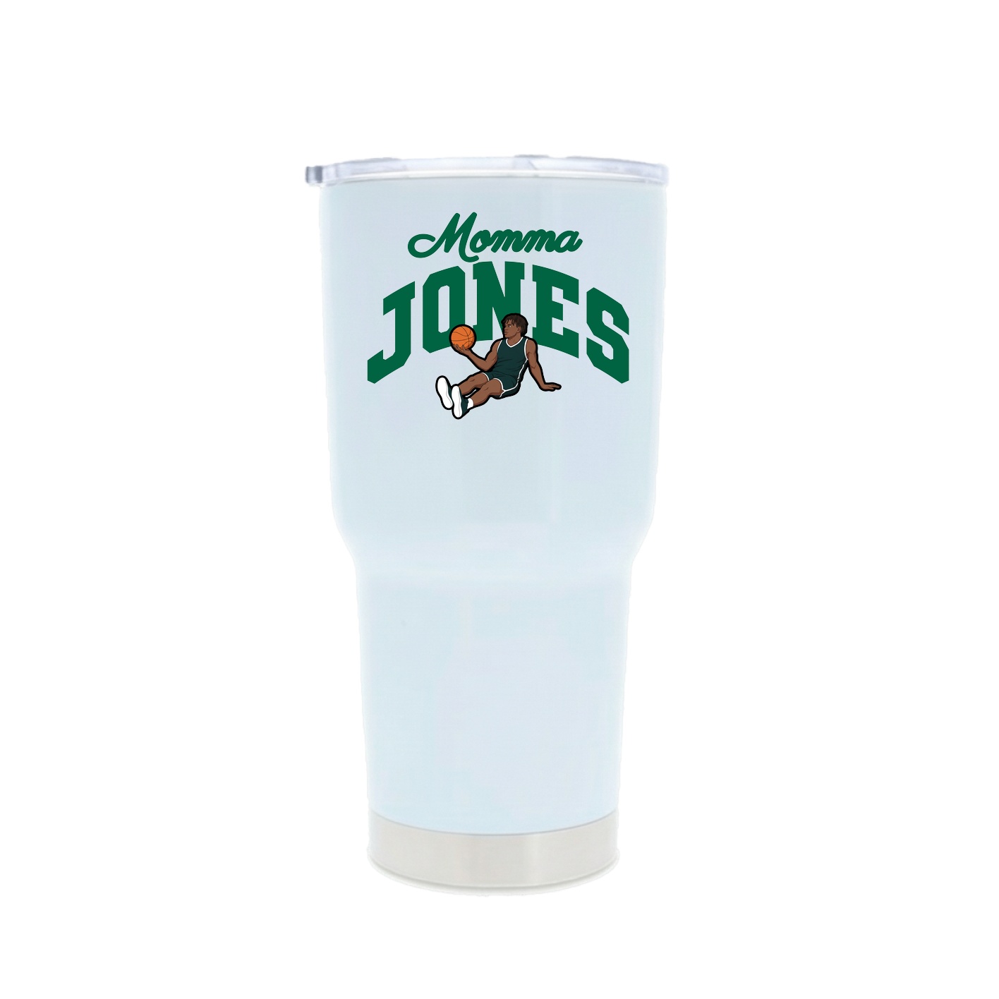 30oz Stainless Steel Tumbler — Mothers Day Arch in White