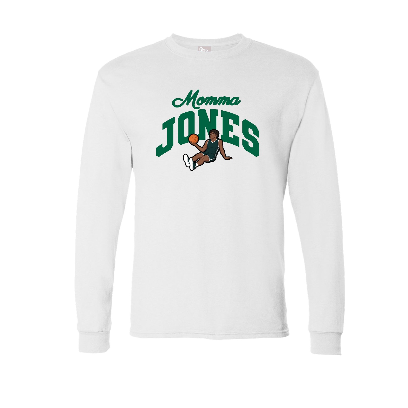 Long Sleeve Tee — Mothers Day Arch in White