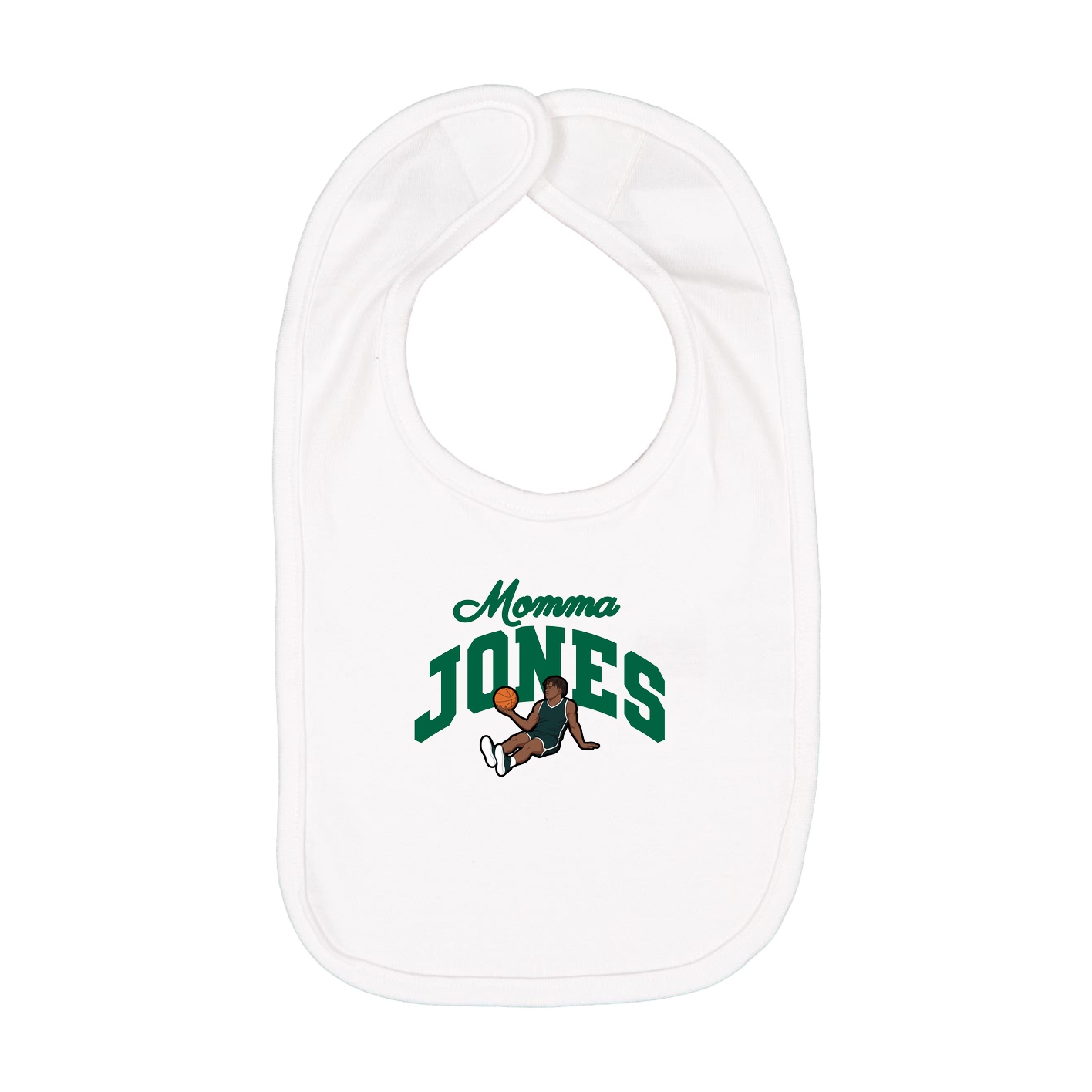 Infant Bib — Mothers Day Arch in White