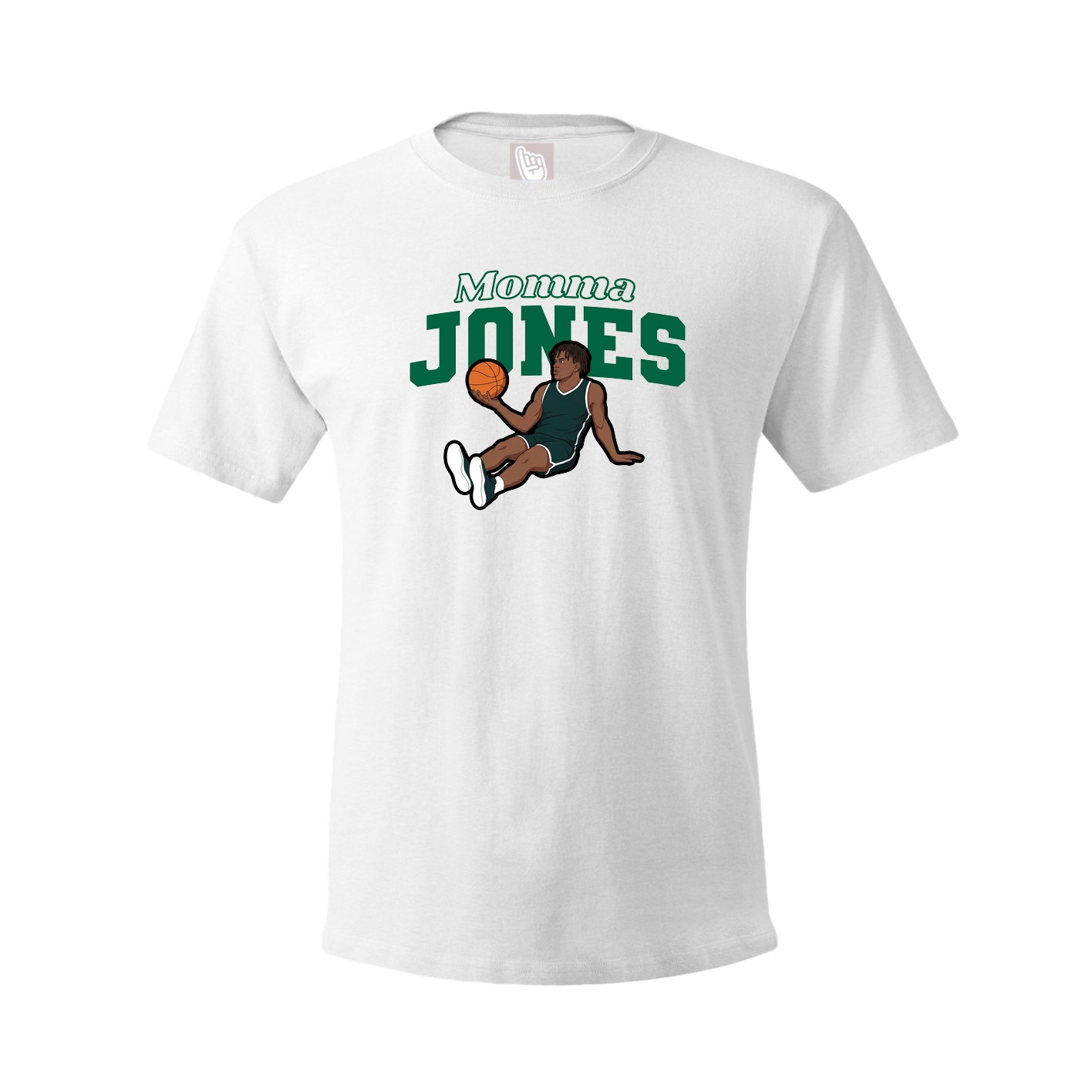 Youth Tee — Mothers Day Block in White