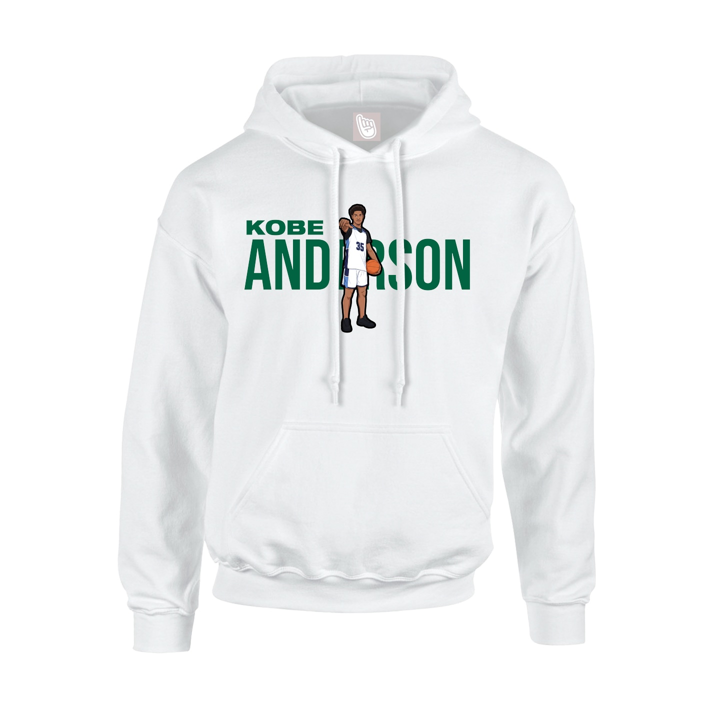 Youth Hoodie — Player Name in White