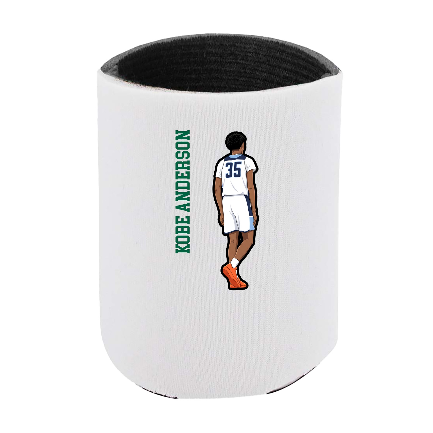 Can Holder — Name Vertical in White